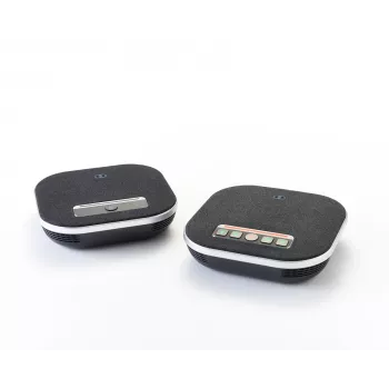 Conferência alta-voz Boom Collaboration GEMINI com microfone integrado, Bluetooth e USB, preto
