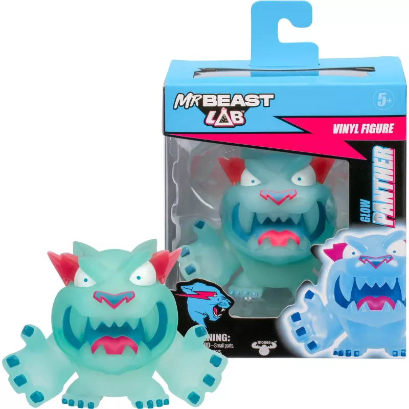 MrBeast Lab Figuras de vinil – Glow Panther, figura de brincar