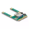 DeLOCK Mini PCIe I/O 1 x conector fêmea USB 2.0 Type-A Full-Size Half-Size