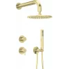 Conjunto de duche encastrado Deante NQS_R9YK com chuveiro de teto, acabamento cromado