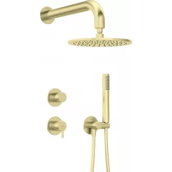 Conjunto de duche encastrado Deante NQS_R9YK com chuveiro de teto, acabamento cromado