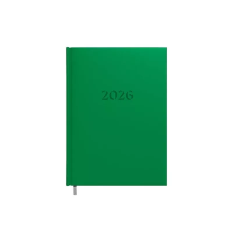 Caderno de planeamento Buroodisain 241728-003 A5 verde 2026 – planner datado, formato A5, anual 2026