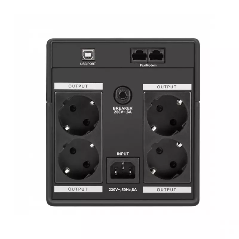 Armac H/1000F/LED fonte de alimentação ininterrupta (UPS) Line-Interactive 1 kVA 4 saídas AC