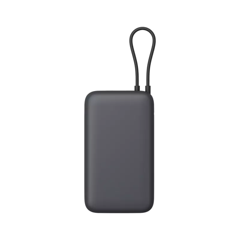Powerbank Xiaomi 20000mAh com cabo integrado, cinzento-escuro, modelo 61828