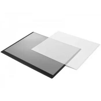 Tapete de mesa Forpus, 50x63cm, preto com cobertura transparente Erhöht 1010-501