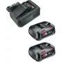 GARDENA 14914-20 Kit inicial QC AL 18V-44 + 2 x 2,5 Ah SoC Bateria e carregador para ferramentas 18 V 2.5 Ah Li-Ion (14914-20)