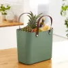 Saco rotho Albula verde 25 L plástico reciclado, 340×235×400 mm, carga máx. 40 kg