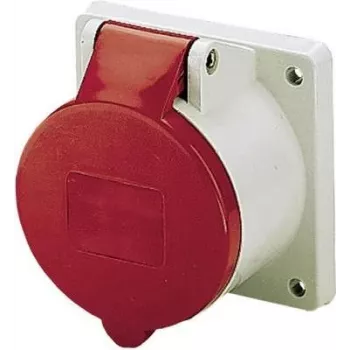 Tomada de embutir TA 32 A, 5p, 6h, 400 V, IP44 1276 – tomada de embutir TA – 32A5p 6h400V (1276)