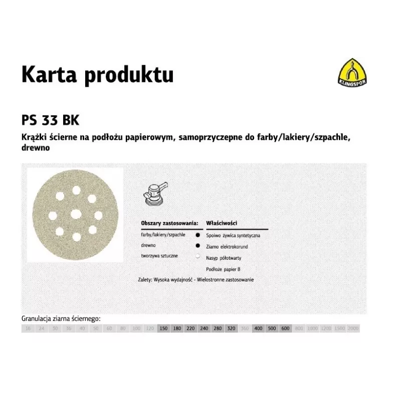 K.PUCK 225 PS33BK gr.150 OTW. GLS38 /50 Unid.
