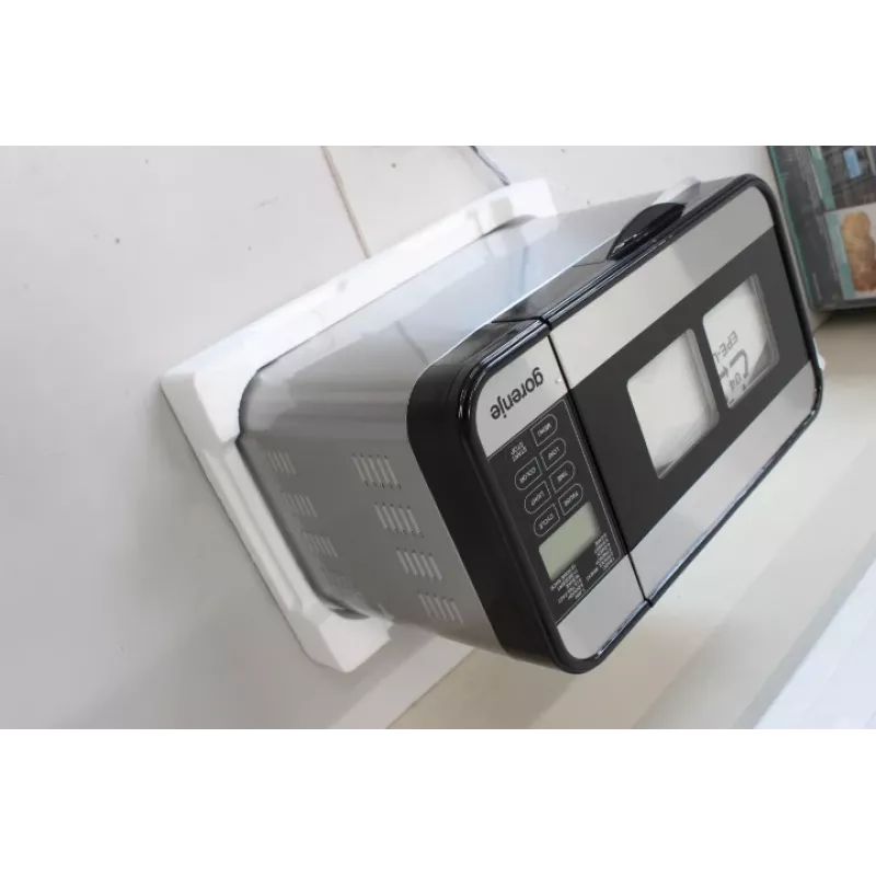 Máquina de fazer pão Gorenje BM1400E — 815 W, 12 programas, LCD, aço inoxidável, pão de 1400 g, forma de cozer dupla