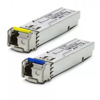 Módulo SFP WDM Extralink 1,25G, 1,25Gbps, 1310/1550nm, monomodo, 20km, LC, DOM, par, desenvolvido para HP/Aruba