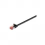 Wentronic Goobay cabo de rede plano CAT 6, U/FTP, preto, 0,5 m - material de cobre (94230)
