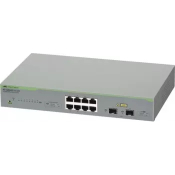 ALLIED Switch Gigabit webSmart 8x 10/100/1000TX + 2x portas SFP cabo de alimentação EU (AT-GS950/10 V2-50)