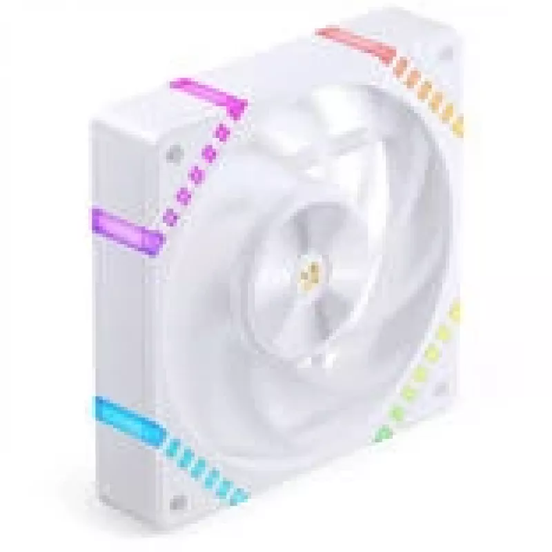 Ventoinha de caixa ARGB PWM de 120 mm Jonsbo HF2-120 Branco – 120 mm, PWM, ARGB