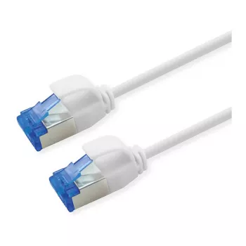 Cabo de rede ROLINE Cat.6A (Classe EA) S/FTP (PiMF), LSOH, PoE, branco, 1,5 m