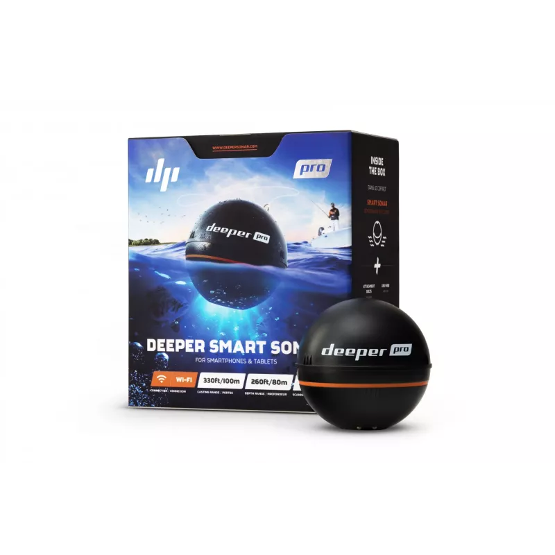 Detetor de peixes Deeper Smart Sonar Pro 80 m FLDP-11