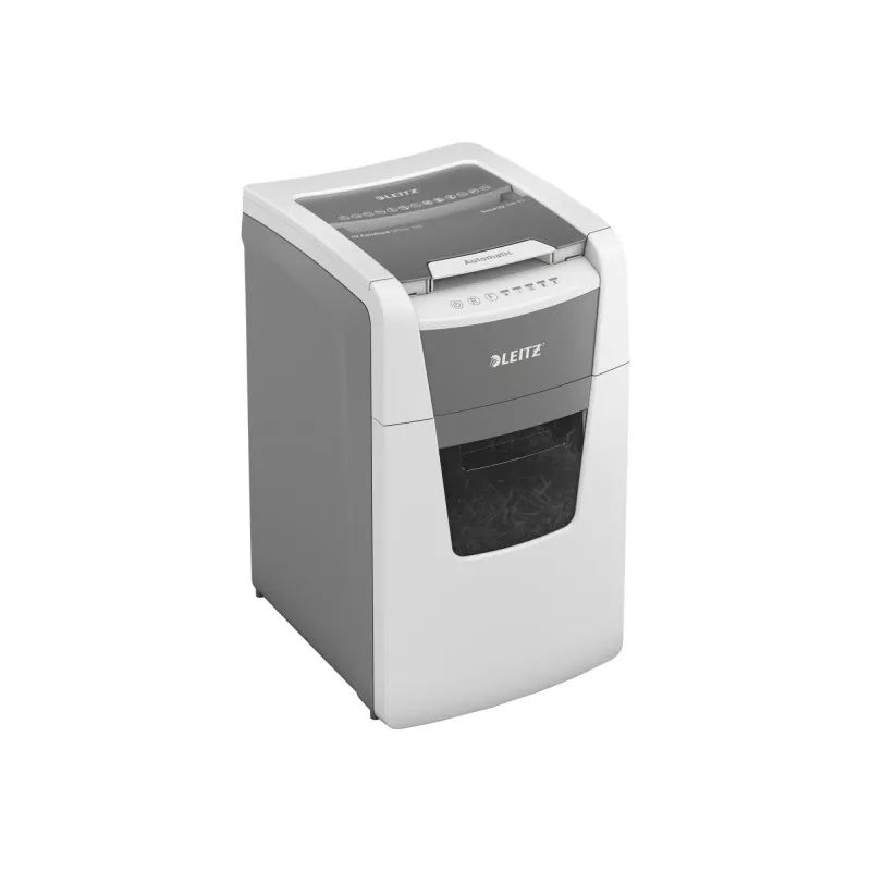 Leitz IQ Autofeed Office 150 destruidora de documentos automática P4, corte em partículas, 22 cm, 4 x 30 mm, 44 L, 350 folhas, 55 dB