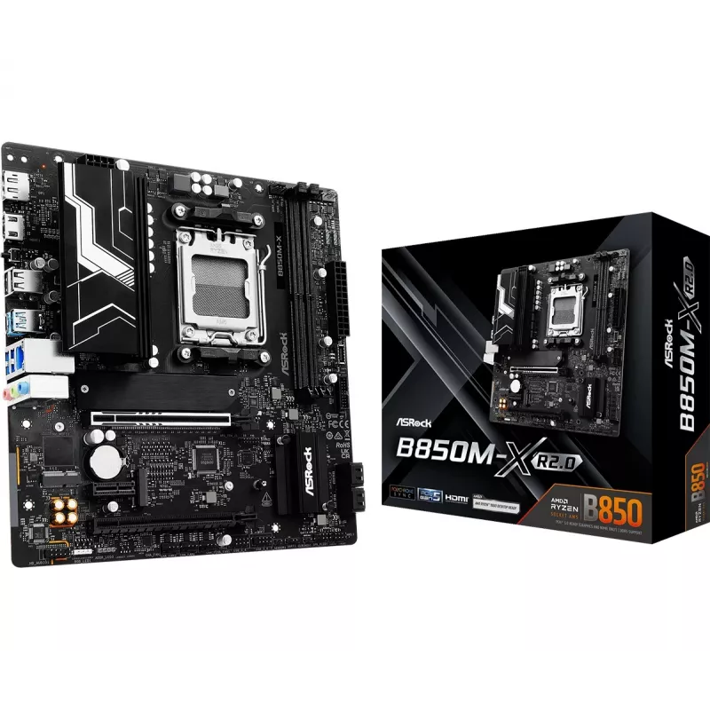 Placa-mãe ASRock B850M-X R2.0 AM5 Micro-ATX