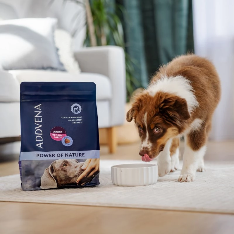 ADDVENA Power of Nature Junior Medium/Large Lamb - alimentação seca para cães - 2,5 kg