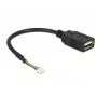 Cabo USB DeLOCK 84834 USB 2.0 0,15 m preto