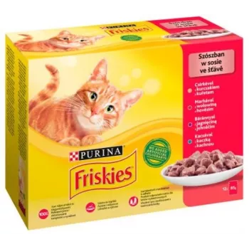 Friskies Mix carne - comida húmida para gatos - 12 x 85 g