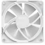 Ventoinha de caixa NZXT F120 RGB 120 mm branca, 4 pinos, 1800 rpm, 50,18 CFM, 18 LEDs