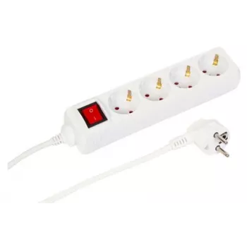 Cabo de extensão Microconnect MC-GRU00415WS 1,5 m 4 tomadas interior branco