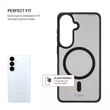 Fixed MagMisty | Cobertura traseira | Samsung | Galaxy S26 | Policarbonato/TPU | Preto