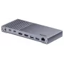 Docking station Unitek USB4 40Gb/s 14 em 1 — USB-C, 3× USB 10Gbps, 2× USB 5Gbps, 2× HDMI, RJ45, PD com fonte de alimentação de 120W