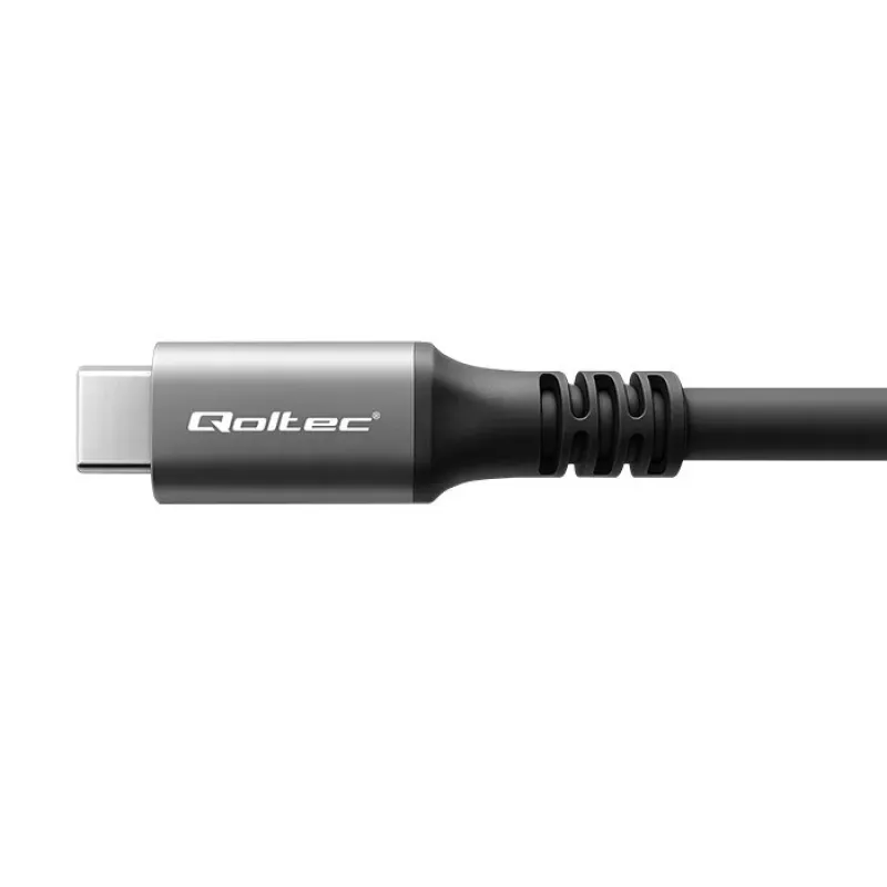 Cabo USB-C QOLTEC USB4 240 W para Thunderbolt 3/4, 40 Gbit/s, alimentação 240 W