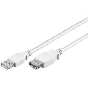 Cabo USB 2.0 A M/F Goobay 96196 0,3 m branco