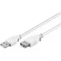 Cabo USB 2.0 A M/F Goobay 96196 0,3 m branco