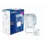 BRITA Glass 1050452 jarro filtrante com 1 filtro MAXTRA PRO Pure Performance, 2,5 l (1,5 l de água filtrada), azul/branco