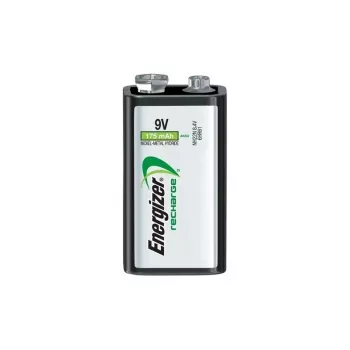 Pilha recarregável NiMH Energizer 9V PP3 175mAh pack individual
