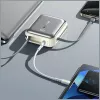 Powerbank portátil Awei C03 20000mAh com saída de 45W e cabo USB-A/USB-C integrado