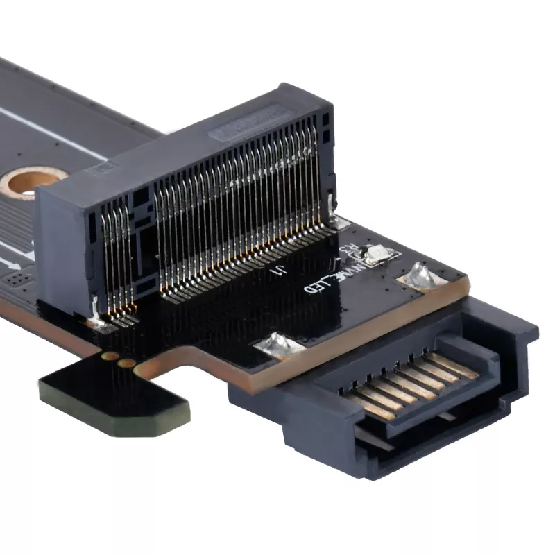 Placa adaptadora Silverstone SST-ECM28 M.2/SATA, PCIe 4.0, 1x M-Key, 1x SATA