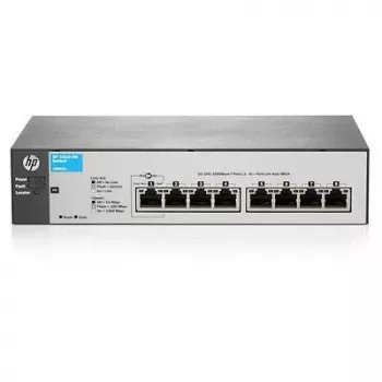 Switch de rede HP Enterprise 1810-8G — 8 portas Gigabit Ethernet, não gerido, modelo J9802-61001-RFB