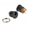 Delock 65503 Tomada DC de painel 2,1 x 5,5 mm, versão de soldar, preto