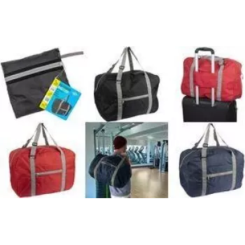 Mala de mão Wedo 58 2601 Nylon Preto Unissexo Bolso frontal