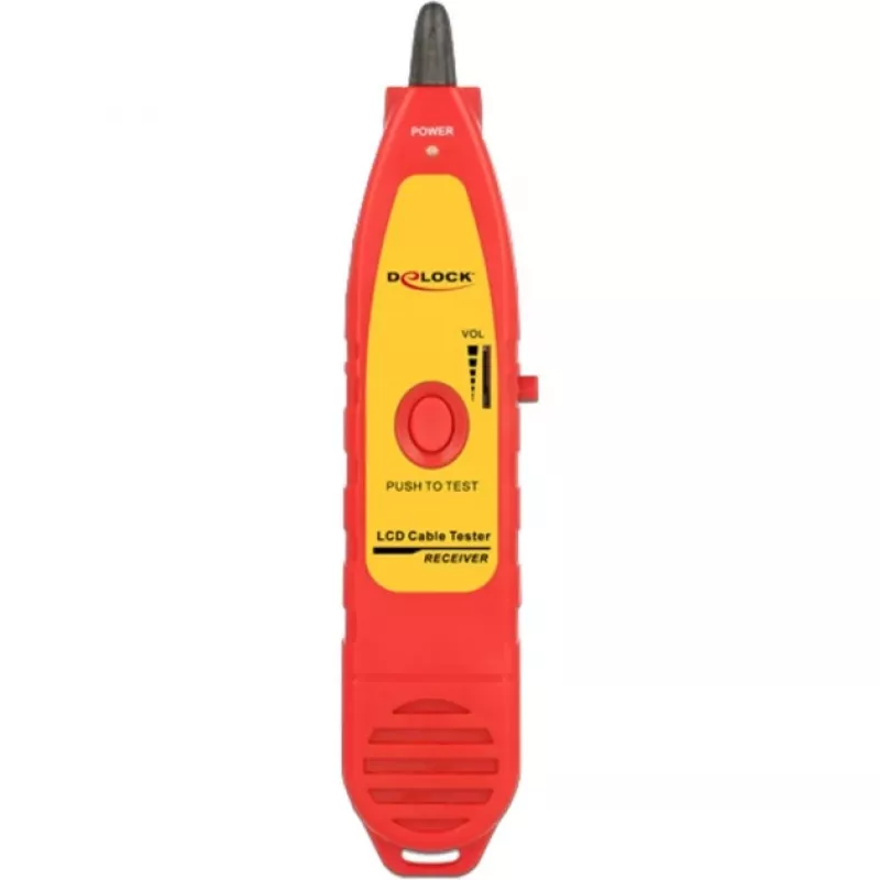 Delock 86109 localizador de cabos para o testador de cabos 86108, vermelho/amarelo