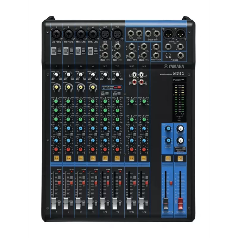 Yamaha MG12 mesa de mistura analógica, 12 canais