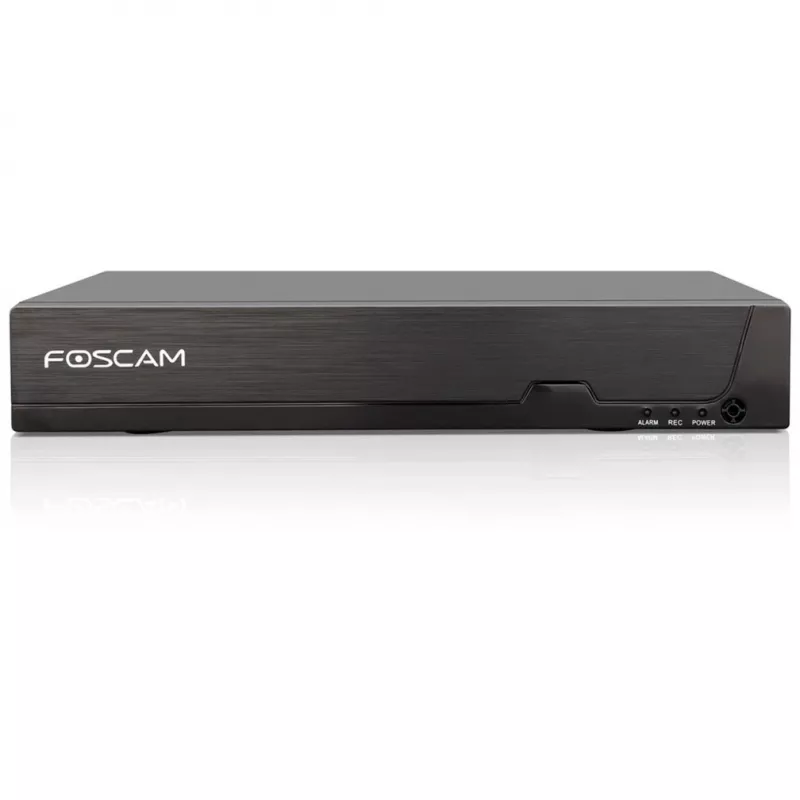 Gravador de vídeo em rede FOSCAM FN9108HE 8 canais 5MP POE NVR preto