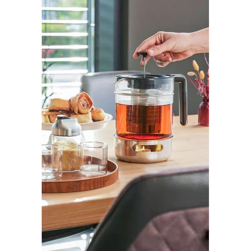 Bule de chá com aquecedor GEFU T-PREP 1,5 l