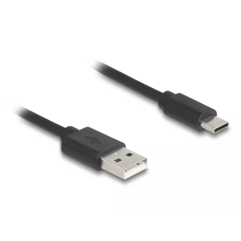 Cabo USB DeLOCK USB 2.0 0,75 m USB A USB C Preto 90368
