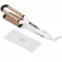 Concept GLAM Style KT2140 modelador de ondas para cabelo, cerâmico, 100 W, 9 níveis de temperatura, cabo giratório de 1,8 m, dourado