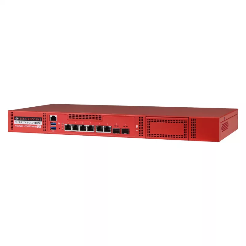 Securepoint RC300S G5 Security UTM Appliance, 13 Gbit/s, 1,5 Gbit/s, 100 utilizadores, AES, Com fios, RJ-45