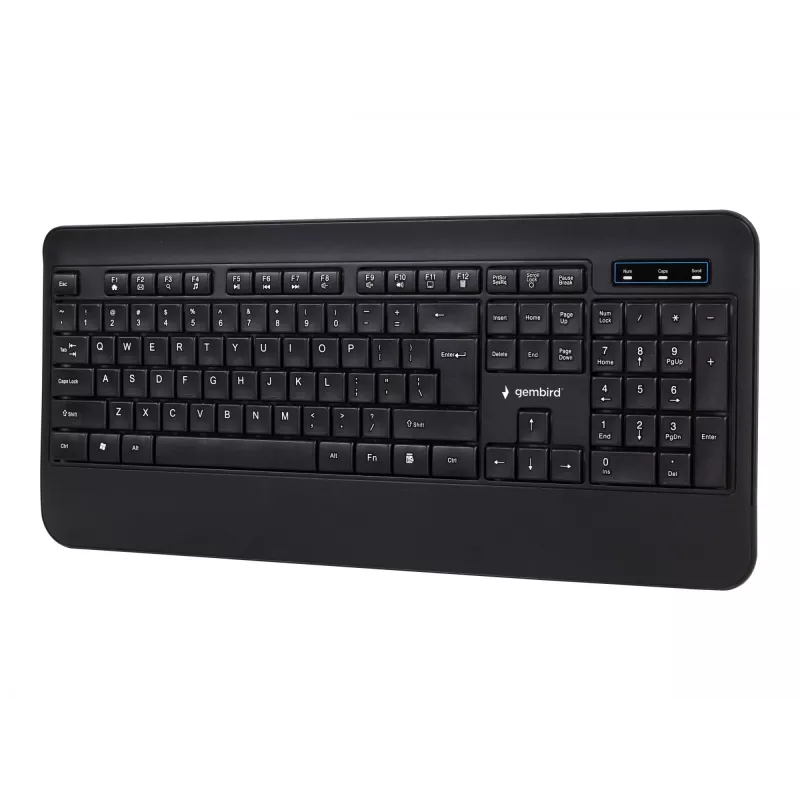 TECLADO MULTIMÉDIA USB ENG/PRETO KB-UML-03 GEMBIRD
