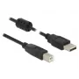 Cabo USB DeLOCK 2 m USB 2.0-A USB 2.0-B preto