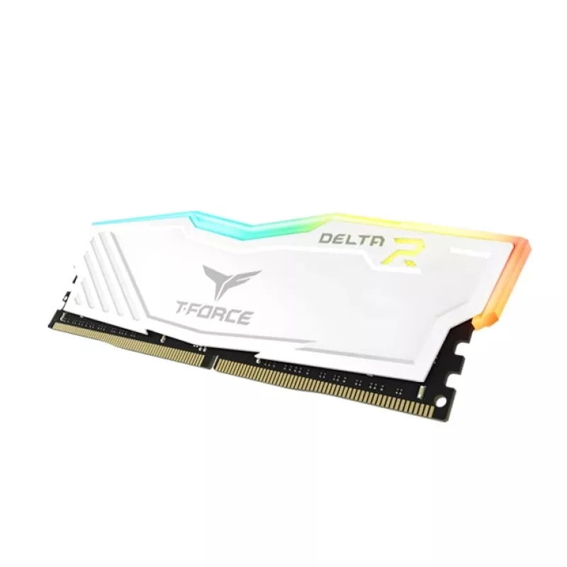 DIMM 16 GB DDR4-3600 (2x 8 GB) kit duplo, memória branca, TF4D416G3600HC18JDC01, Delta RGB, INTEL XMP