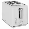 Torradeira elétrica, branca, 220-240V, 50-60Hz, 920-1080W, 2 ranhuras, 3 modos, 7 níveis de tostagem